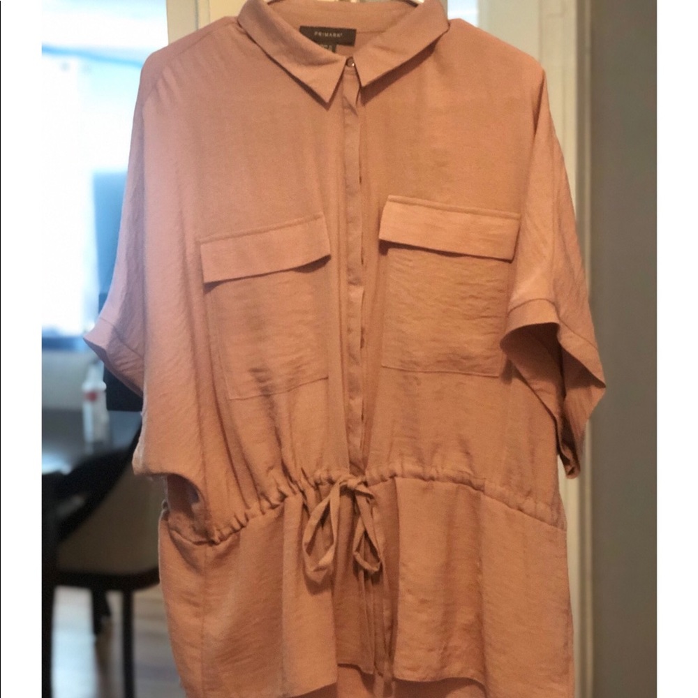 Oversized button up flowy top